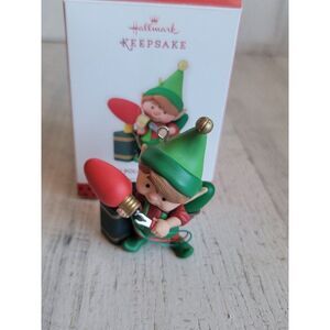 Hallmark North Pole tree trimmers 1st ornament Xmas